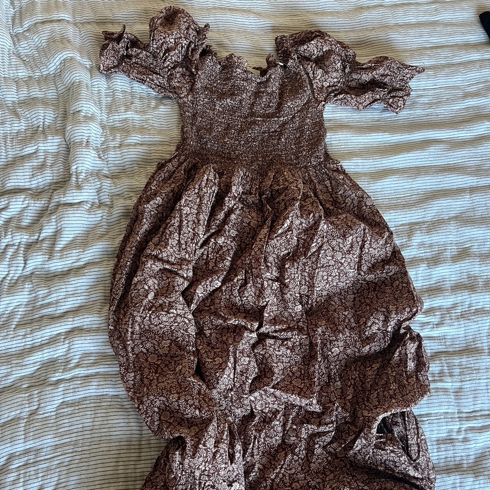 Doên Colette Dress Brown floral